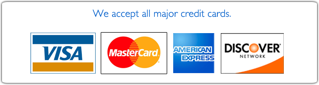 All Major Cards Accepted